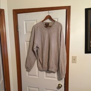 Tasso Elba Tan V-Neck Sweater